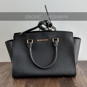 Michael Kors Selma Large Saffiano Leather Satchel